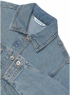 Giacca di jeans Mayoral corta blu per bambina