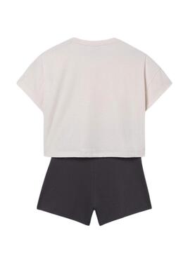 Set Mayoral sport beige e nero per ragazza