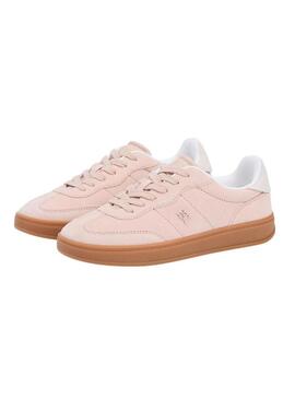 Scarpe da ginnastica Tommy Jeans Heritage Monogram rosa per donna