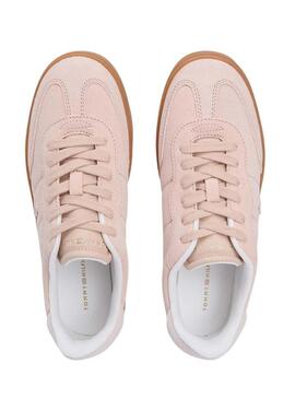 Scarpe da ginnastica Tommy Jeans Heritage Monogram rosa per donna
