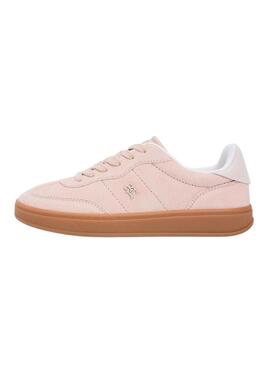 Scarpe da ginnastica Tommy Jeans Heritage Monogram rosa per donna