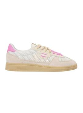 Scarpe Tommy Jeans The Greenwich Edge Knit beige e rosa per donna