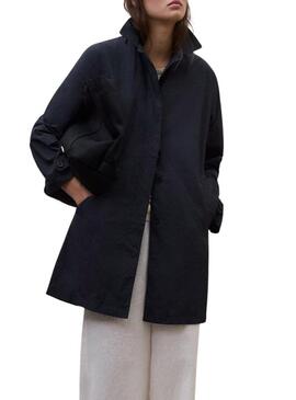 Trench Ecoalf Packable Verne blu navy da donna