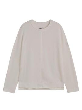 Felpa Ecoalf Ankara beige per donna.