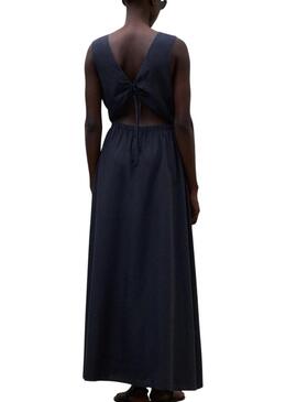 Abito Ecoalf Vittoria blu navy per donna.