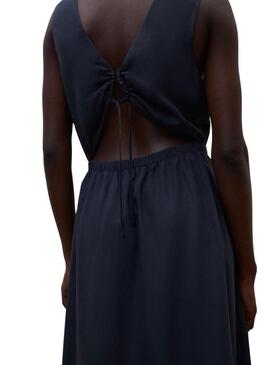 Abito Ecoalf Vittoria blu navy per donna.