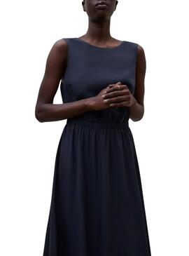 Abito Ecoalf Vittoria blu navy per donna.