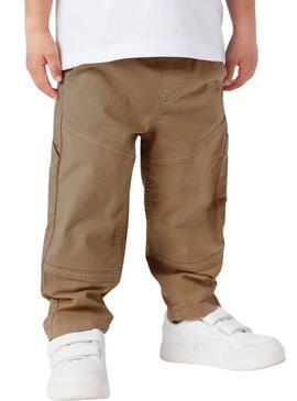 Pantaloni Name It Ben beige per bambino