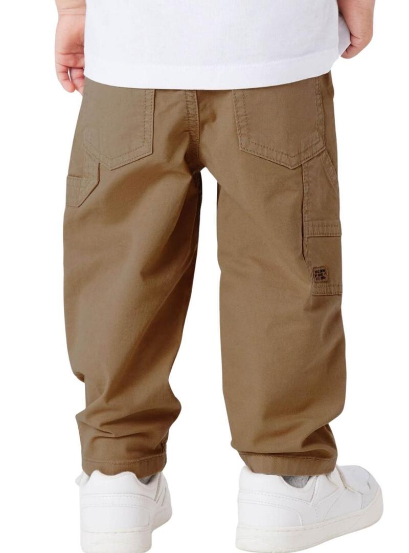 Pantaloni Name It Ben beige per bambino