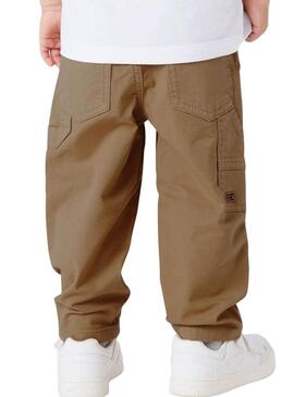 Pantaloni Name It Ben beige per bambino