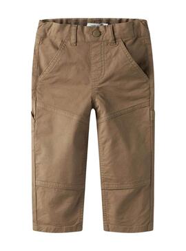 Pantaloni Name It Ben beige per bambino
