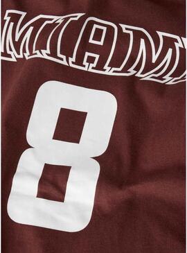 Maglietta Name It Thomas stile college marrone per bambino.