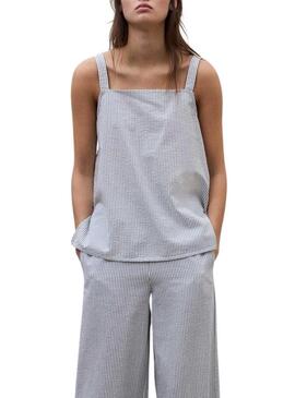 Top Ecoalf Aria a righe stampato per donna