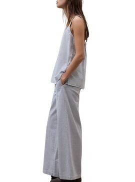 Top Ecoalf Aria a righe stampato per donna