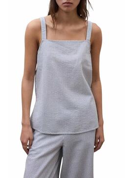 Top Ecoalf Aria a righe stampato per donna