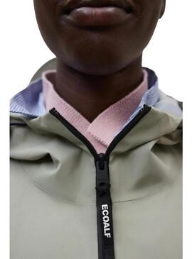 Impermeabile Ecoalf Neve verde per donna