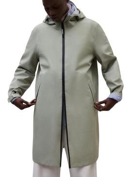 Impermeabile Ecoalf Neve verde per donna