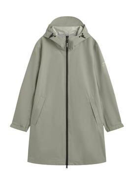 Impermeabile Ecoalf Neve verde per donna