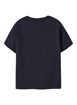 Maglietta Name It Thomas skate nera per bambino