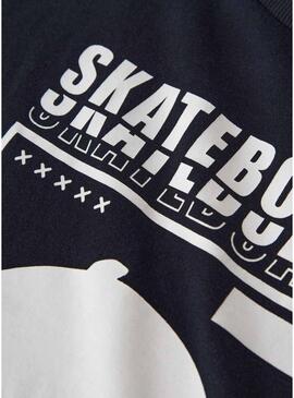 Maglietta Name It Thomas skate nera per bambino