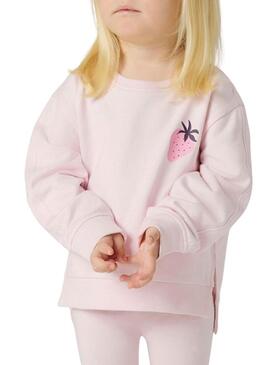 Felpa Name It Bissine con dettaglio fragola rosa chiaro per ragazza