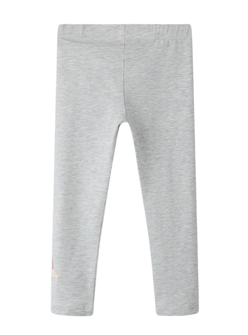 Leggings Name It Bilona arcobaleno grigio chiaro per bambina