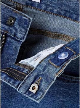 Pantaloni Name It Frose a gamba larga blu medio per ragazza