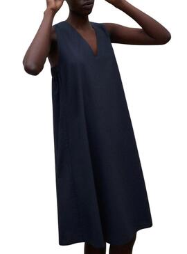 Abito Ecoalf Francesca blu marino per donna