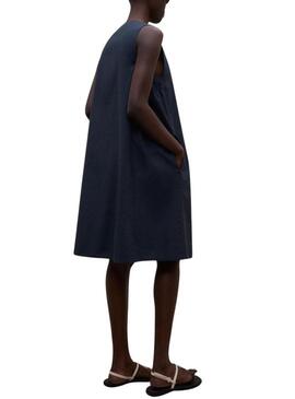 Abito Ecoalf Francesca blu marino per donna