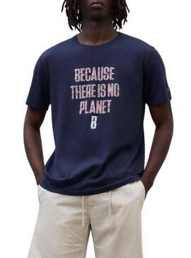 Maglietta Ecoalf Min in marino per uomo