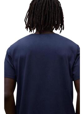 Maglietta Ecoalf Min in marino per uomo