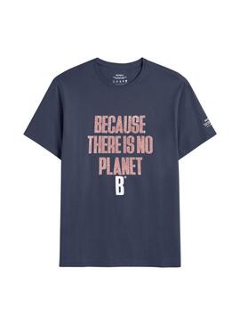 Maglietta Ecoalf Min in marino per uomo