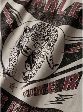 Maglietta Name It fearless beige per ragazza