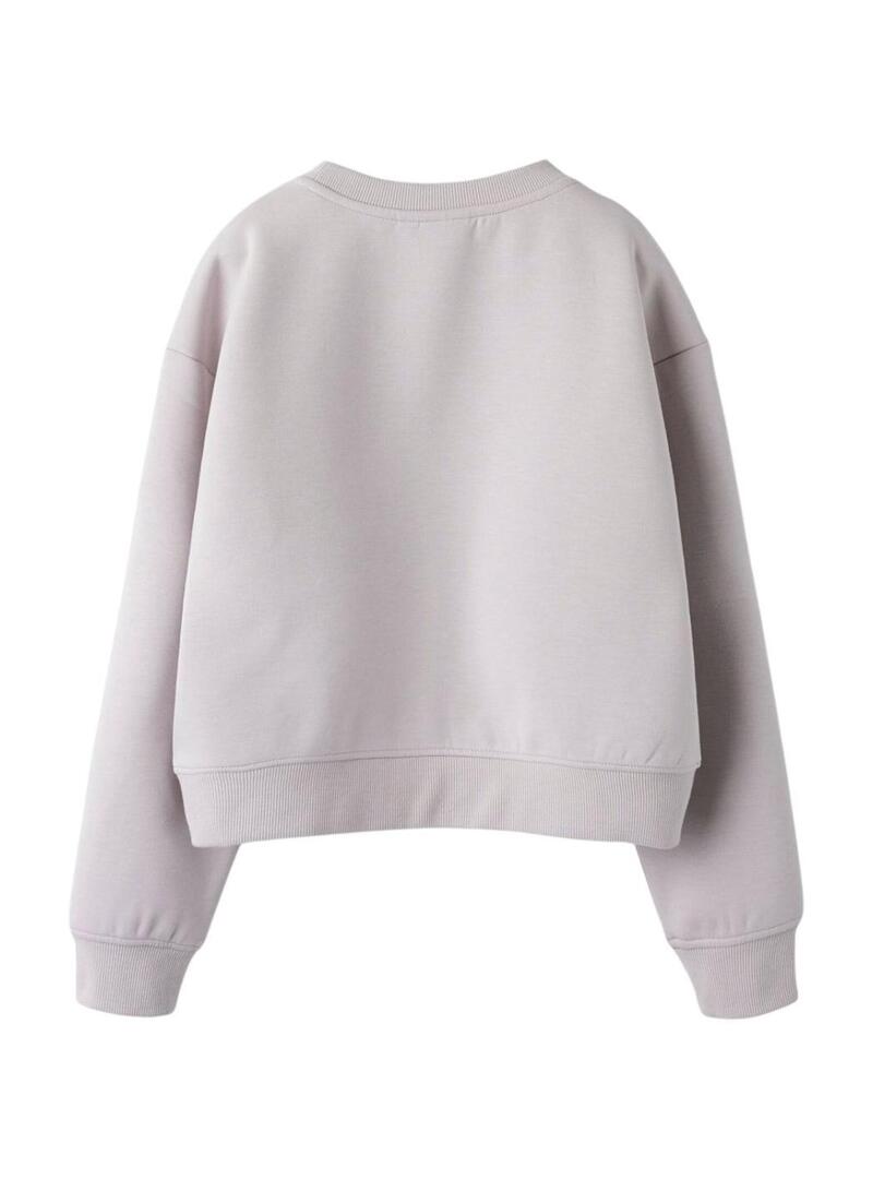 Felpa Name It fearless beige per ragazza