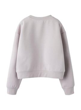 Felpa Name It fearless beige per ragazza