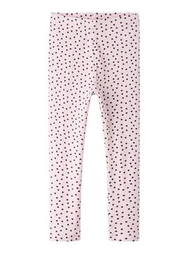 Leggings Name It a pois rosa per bambina