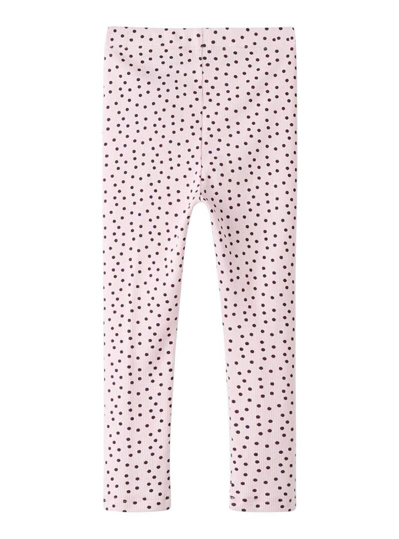 Leggings Name It a pois rosa per bambina
