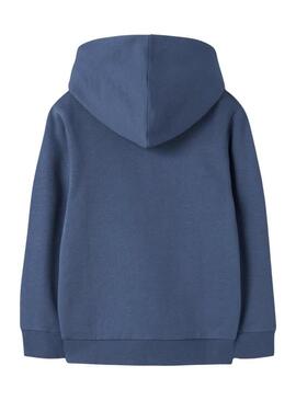 Felpa Name It con cappuccio teschio blu per ragazzo