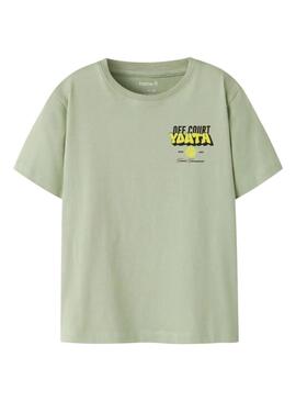 Maglietta Name It off court verde per bambino