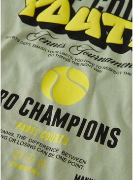 Maglietta Name It off court verde per bambino