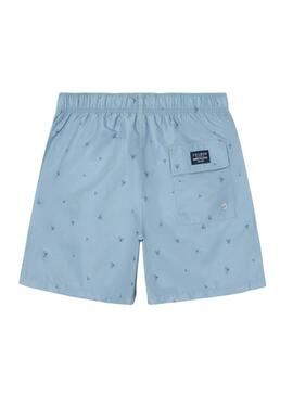 Costume da bagno Silbon con racchette azzurre chiare per uomo.