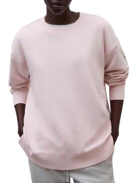 Felpa Ecoalf Storm rosa per donna.