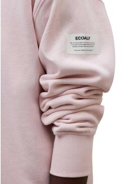 Felpa Ecoalf Storm rosa per donna.