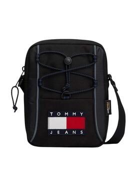 Borsa Tommy Jeans Archive Reporter nera per uomo