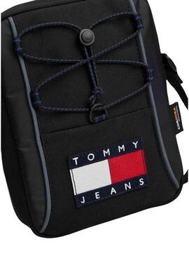 Borsa Tommy Jeans Archive Reporter nera per uomo