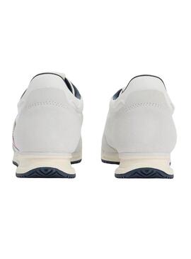 Scarpe da ginnastica Tommy Jeans Retro Runner Cleated bianche per uomo