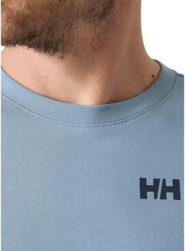 Maglietta Helly Hansen Shoreline blu per uomo