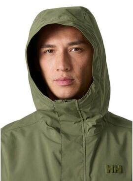 Impermeabile Helly Hansen Brussel verde per uomo