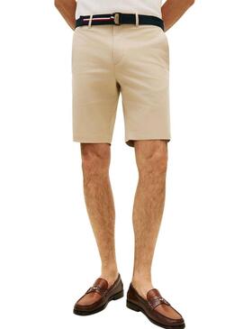 Bermuda Tommy Hilfiger Denton beige per uomo.