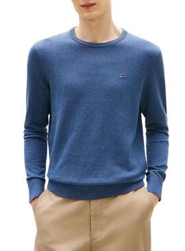 Maglia Tommy Hilfiger Essential blu per uomo